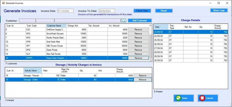 Generate Invoices